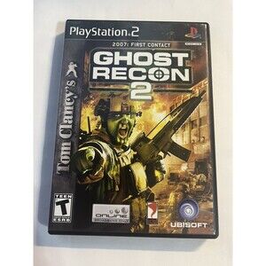 Tom Clancy's Ghost Recon 2 (PlayStation 2, 2004) PS2 Complete With Manual Tested